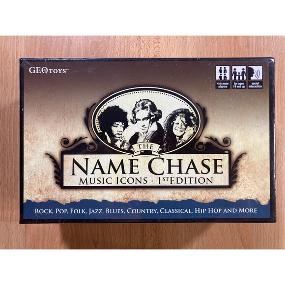 Geotoys Name Chase Music Icons Game 1st Edition • New in Box - Picture 1 of 3